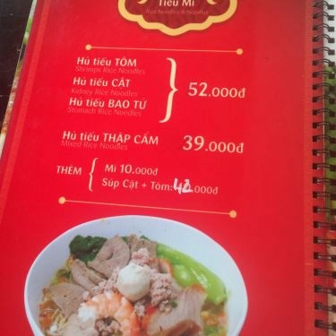 Thực đơn- Quán Ăn Hồng Ký Mì Gia
