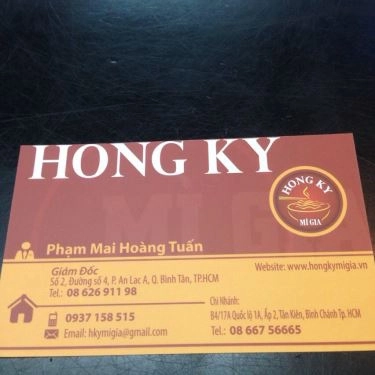 Tổng hợp- Quán Ăn Hồng Ký Mì Gia