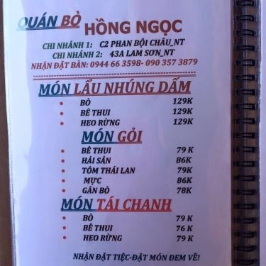 Tổng hợp- Quán Ăn Hồng Ngọc - Bò Lúc Lắc