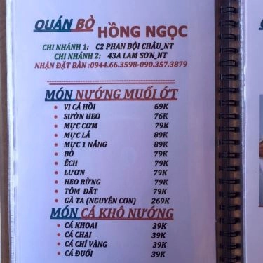 Tổng hợp- Quán Ăn Hồng Ngọc - Bò Lúc Lắc