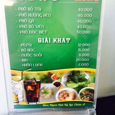 Thực đơn- Quán Ăn Hồng - Phở Khô Gia Lai