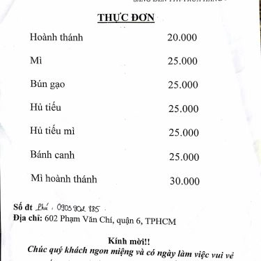Tổng hợp- Quán Ăn Hủ Tiếu A Chảy
