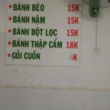 Thực đơn- Quán Ăn Hủ Tiếu Bảo Ngọc