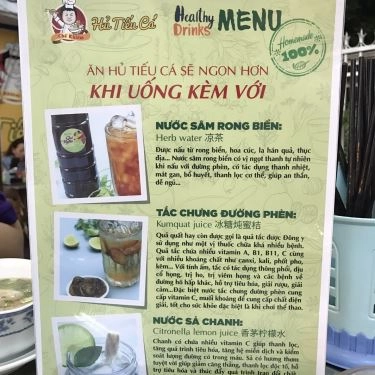 Thực đơn- Quán Ăn Hủ Tiếu Cá Chế Khiếm