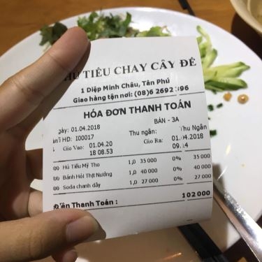 Thực đơn- Nhà Hàng Hủ Tiếu Chay Cây Đề - Diệp Minh Châu