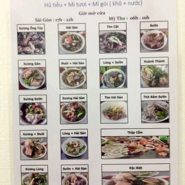 Thực đơn- Quán Ăn Hủ Tiếu Hạnh