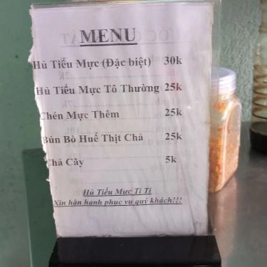 Thực đơn- Quán Ăn Hủ Tiếu Mực 20k - Lý Thường Kiệt