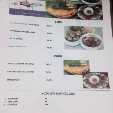 Thực đơn- Quán Ăn Mr Hồng - Hủ Tiếu Nam Vang & Bánh Xèo