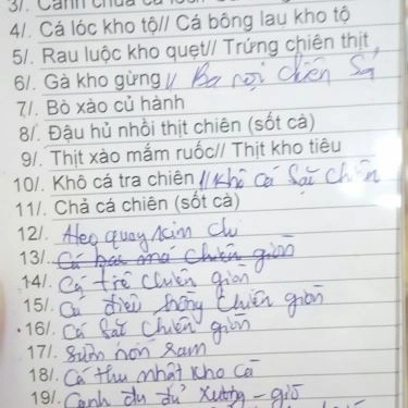 Thực đơn- Quán Ăn Tây Phương Quán - Hủ Tíu Nam Vang