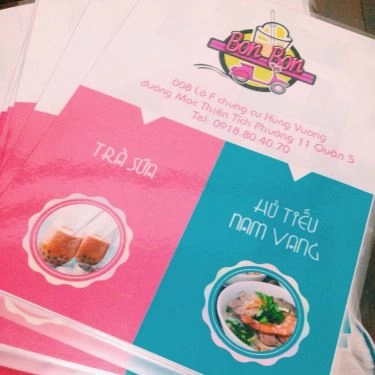 Thực đơn- Quán Ăn Hủ Tíu Và Trà Sữa Bon Bon
