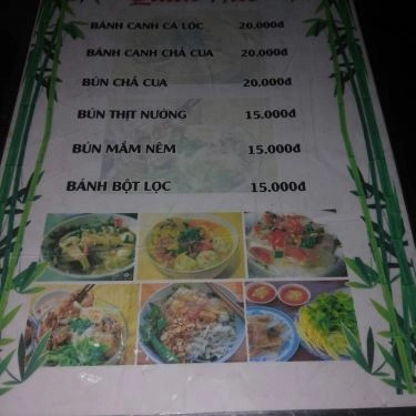Thực đơn- Quán Ăn Huế - Chả Lụi Lagi, Bánh Canh & Bún Thịt Nướng