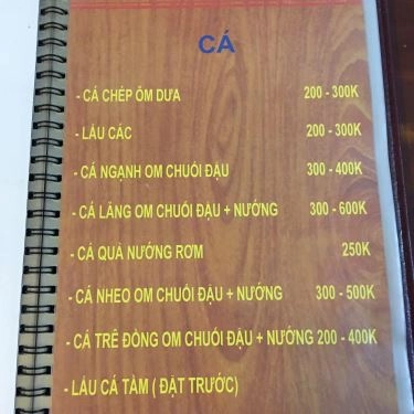Thực đơn- Quán Ăn Hùng 4S - Lẩu & Cơm Văn Phòng