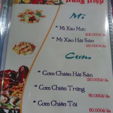Thực đơn- Quán Ăn Hùng Hiệp - Hải Sản Tươi Sống