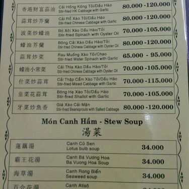 Thực đơn- Quán Ăn Hưng Ký Mì Gia - Lê Anh Xuân