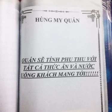 Thực đơn- Quán Ăn Hùng My Quán - Gà Lên Mâm