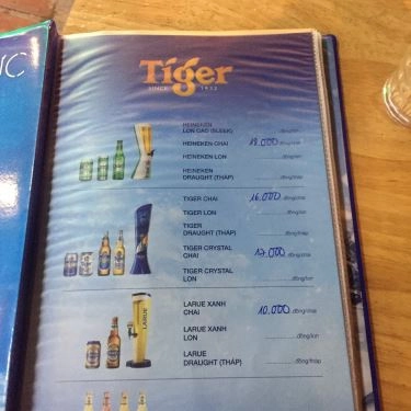 Thực đơn- Quán Ăn Hương Đêm - Hải Sản Tươi Sống