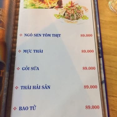 Thực đơn- Quán Ăn Hương Đêm - Hải Sản Tươi Sống