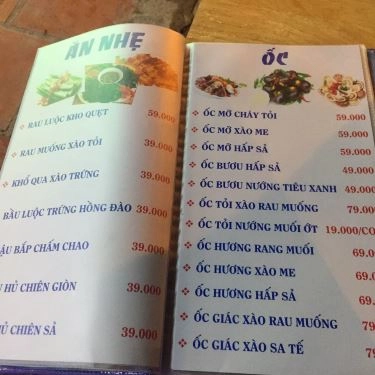 Thực đơn- Quán Ăn Hương Đêm - Hải Sản Tươi Sống