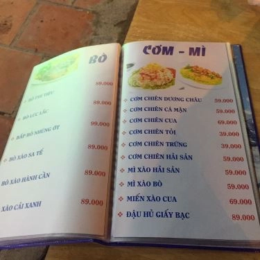 Thực đơn- Quán Ăn Hương Đêm - Hải Sản Tươi Sống