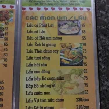 Thực đơn- Quán Ăn Hương Đồng Quán - Các Món Gà