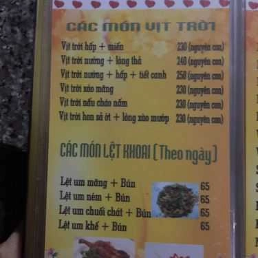 Thực đơn- Quán Ăn Hương Đồng Quán - Các Món Gà