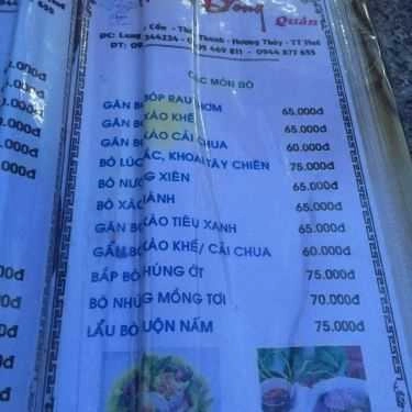 Thực đơn- Quán Ăn Hương Đồng Quán - Các Món Gà