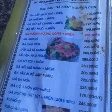 Thực đơn- Quán Ăn Hương Đồng Quán - Các Món Gà