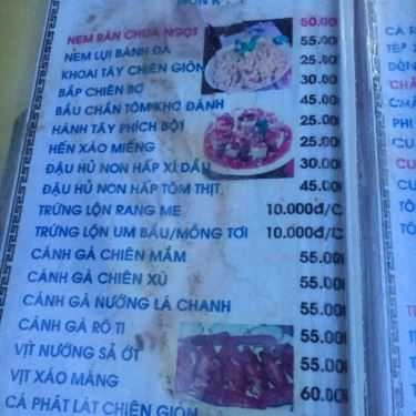 Thực đơn- Quán Ăn Hương Đồng Quán - Các Món Gà