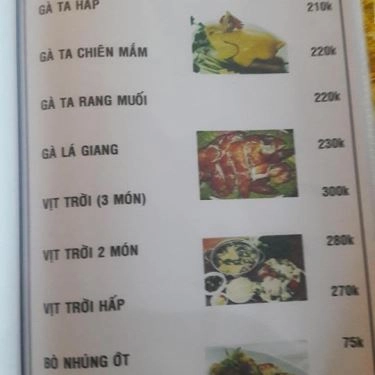Thực đơn- Quán Ăn Hương Đồng Quán - Nhậu Bình Dân
