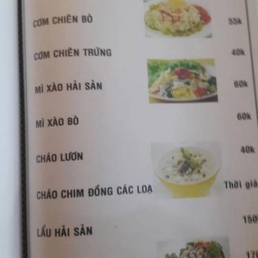 Thực đơn- Quán Ăn Hương Đồng Quán - Nhậu Bình Dân