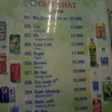 Thực đơn- Nhà Hàng Hương Khách - Ẩm Thực Chay