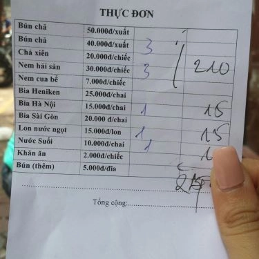 Tổng hợp- Quán Ăn Hương Liên - Bún Chả & Nem Cua Bể - Bún Chả Obama