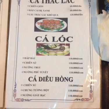 Thực đơn- Quán Ăn Hương Quê - Hội Quán Gà Lai VN