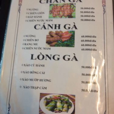 Thực đơn- Quán Ăn Hương Quê - Hội Quán Gà Lai VN