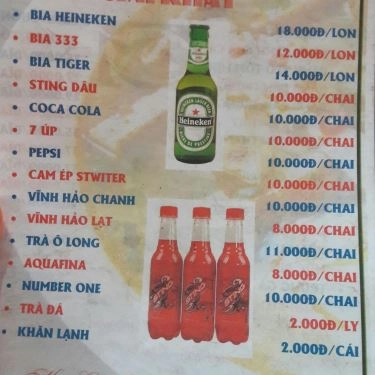 Thực đơn- Quán Ăn Hương Quê - Bánh Căn & Bánh Xèo
