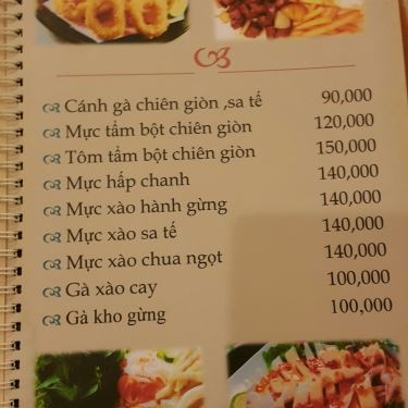 Thực đơn- Nhà Hàng Hương Quỳnh - Món Ăn Gia Đình