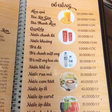 Thực đơn- Quán Ăn Hương Vị Xứ Thanh - Trần Quốc Vượng