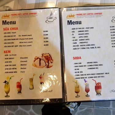 Thực đơn- Quán Ăn Hương Việt - Coffee & Cơm Văn Phòng