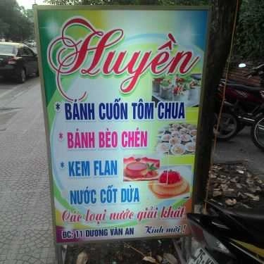 Thực đơn- Quán Ăn Huyền - Bánh Cuốn Tôm Chua