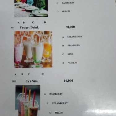 Thực đơn- Quán Ăn Izumo - Mì Nhật & Cafe