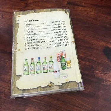 Thực đơn- Quán Ăn Jeju BBQ Nướng Lẩu