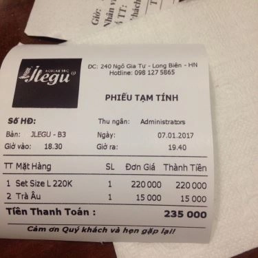 Tổng hợp- Quán Ăn Jlegu BBQ - Nướng Hàn Quốc - Ngô Gia Tự