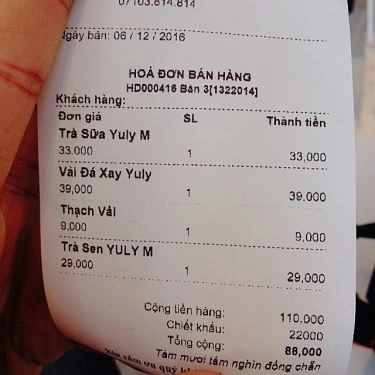 Tổng hợp- Quán Ăn Yuly - Food & Drink - Vincom Xuân Khánh