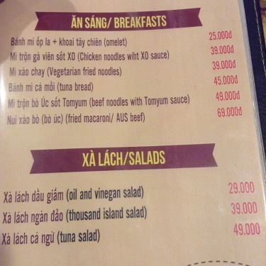 Thực đơn- Quán Ăn K&K Beef - Food & Drink