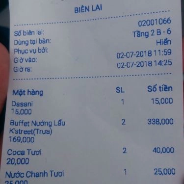 Tổng hợp- Quán Ăn K'Street - Phố Lẩu Nướng