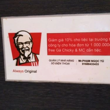 Tổng hợp- Quán Ăn KFC - Hồ Gươm Plaza