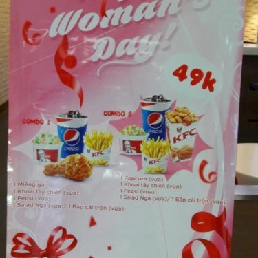 Thực đơn- Quán Ăn KFC - Hồ Gươm Plaza