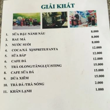 Thực đơn- Quán Ăn Khang Ký Mì Gia