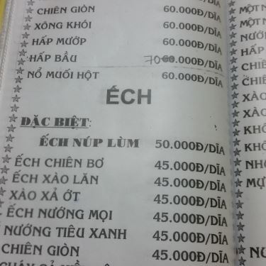Thực đơn- Quán Ăn Khang Trang - Quán Ốc Sinh Viên - Công Lý