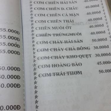 Thực đơn- Quán Ăn Khang Trang - Quán Ốc Sinh Viên - Công Lý